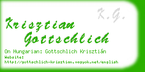 krisztian gottschlich business card